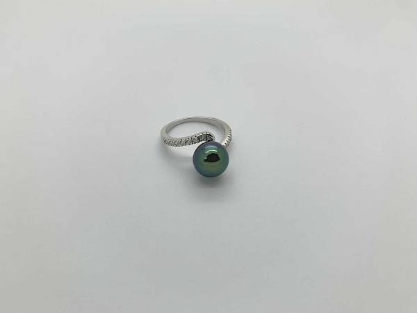 Rhodium silver ring 02