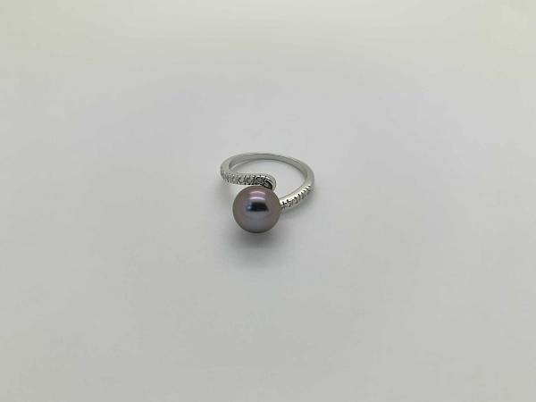Rhodium silver ring 04