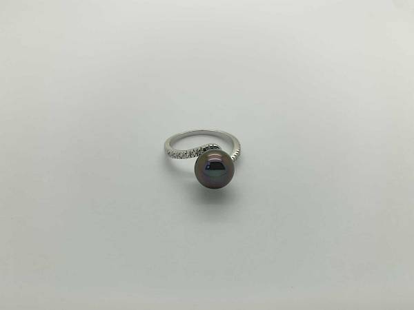 Rhodium silver ring 05