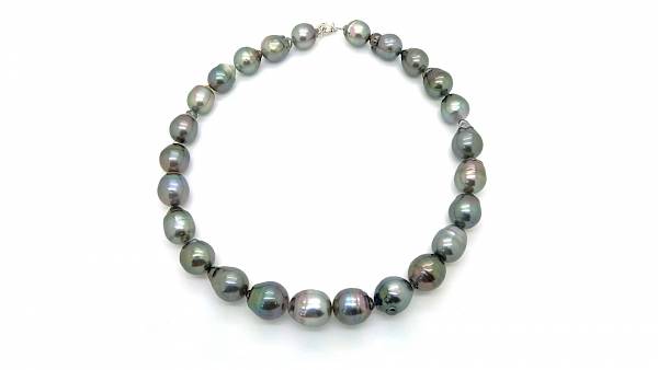 Collier câble avec 25 perles baroques